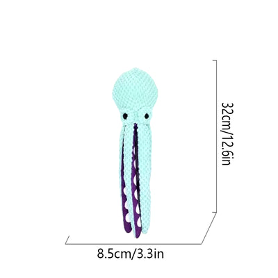 Dog Pet Plush Octopus Toy Interactive Sound Anti-Demolition Home Large and Small Dog Boredom Companion Toy